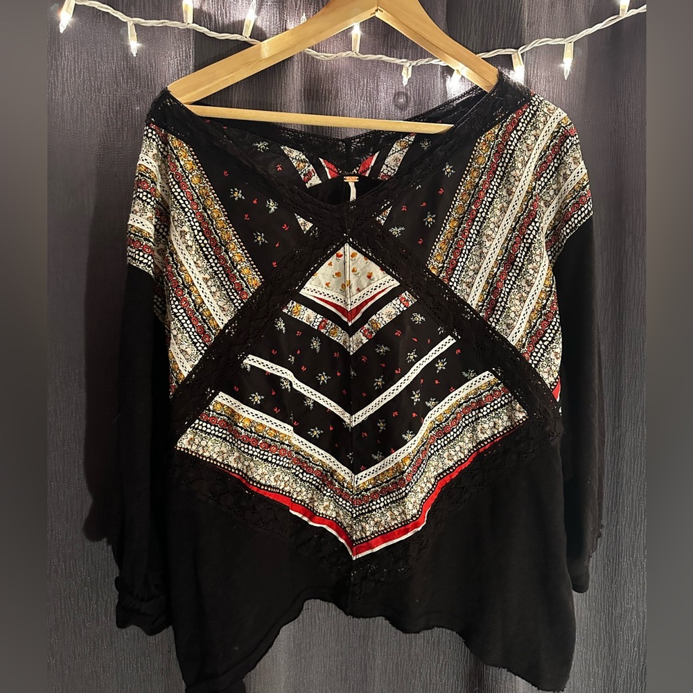 Free People - 3/4 Sleeve Blouse Size M